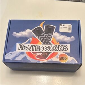 Heated Socks - Black and Gray